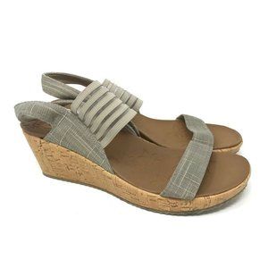 Skechers Beverlee Smitten Kitten Wedge Sandals 10